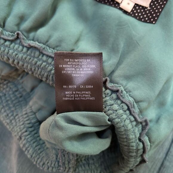 Anthropologie Sleeveless Teal Wide-Leg Jumpsuit – Size M - Picture 10 of 11